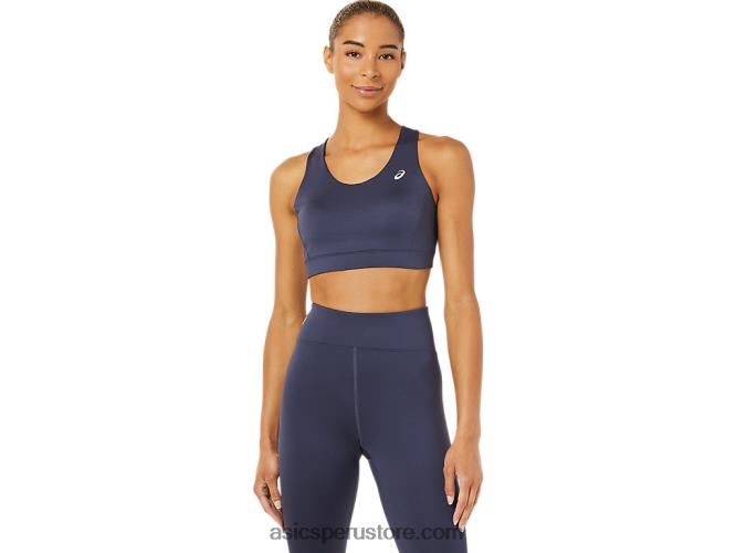 RPVB3379 niebla índigo Asics sujetador con tiras cruzadas en la espalda para mujer