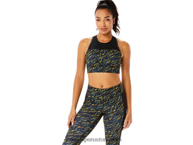 RPVB3393 sombra de noche/estampado de salvia Asics sujetador de tiras kate para mujer