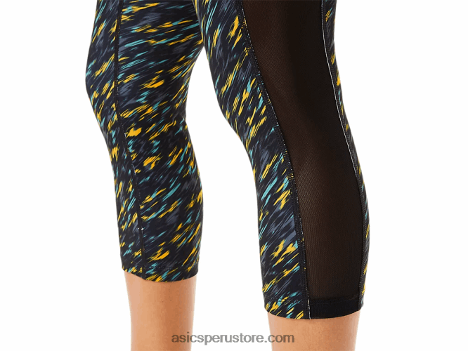 RPVB3400 sombra de noche/estampado de salvia Asics kate bolsillo capri mujer