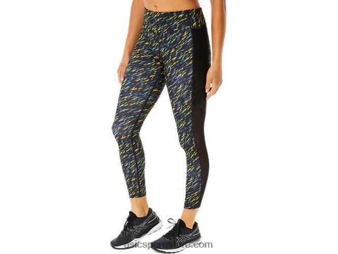 RPVB3408 sombra de noche/estampado de salvia Asics mallas kate 7/8 mujer