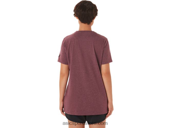 RPVB3421 Brezo profundo de Marte Asics playera de manga corta para mujer con cuello en v est 1977