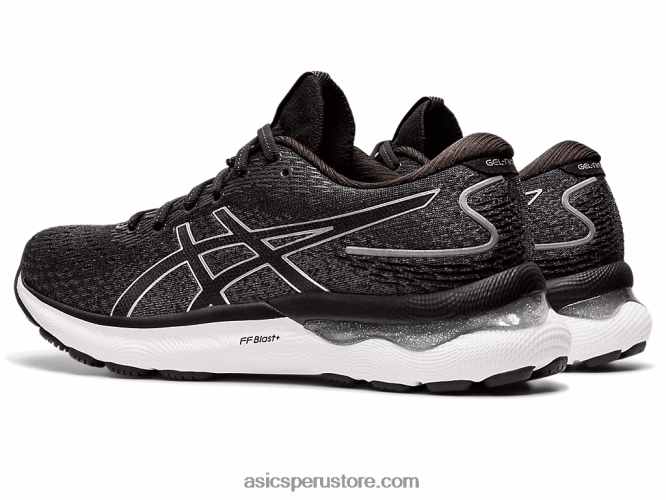 RPVB3426 negro/plata pura Asics gel-nimbus 24 de ancho