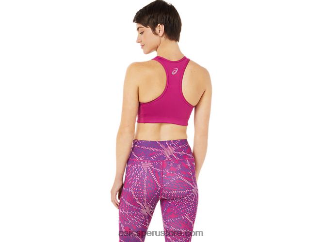 RPVB3459 rojo fucsia Asics sujetador con logo de sakura para mujer