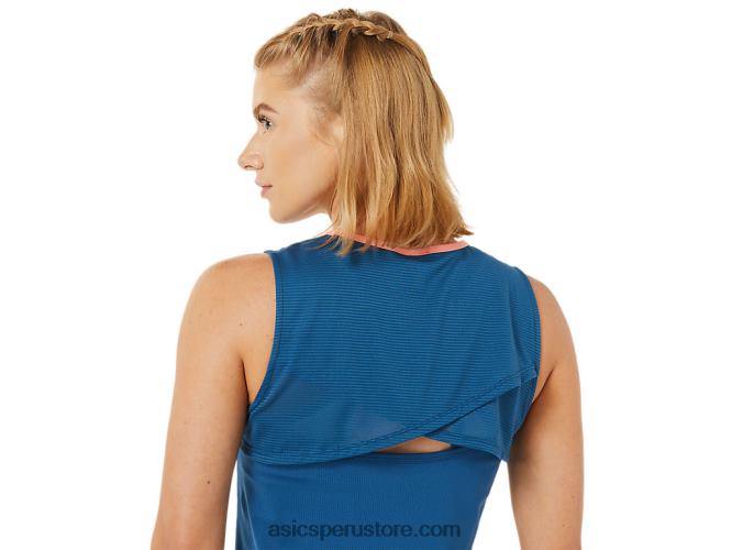 RPVB3495 verde oasis/índigo claro Asics camiseta sin mangas de mujer