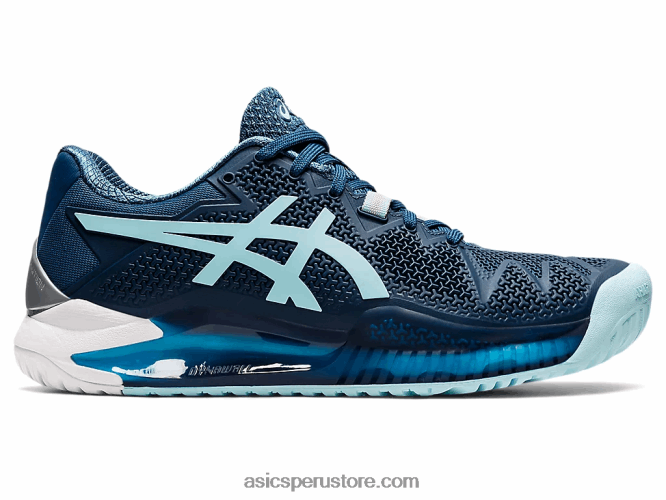RPVB3521 índigo claro/azul claro Asics gel-resolución 8 de ancho
