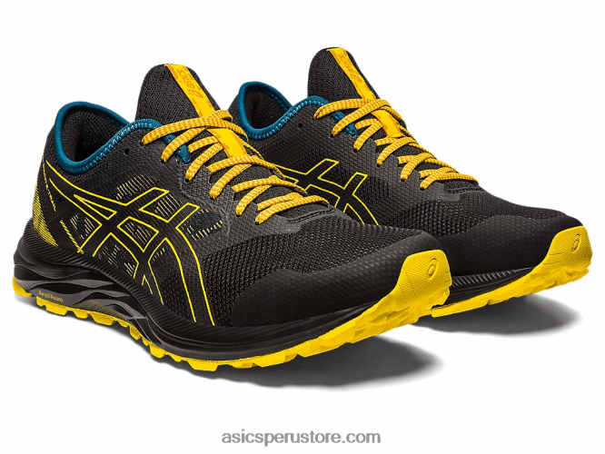 RPVB353 negro/amarillo dorado Asics rastro de excitación de gel