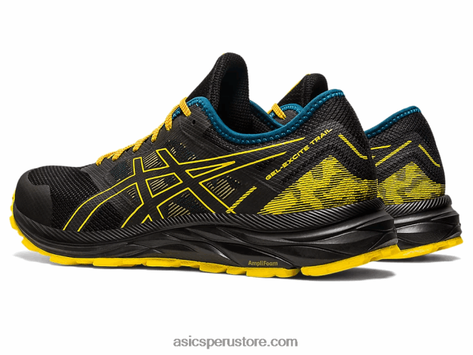 RPVB353 negro/amarillo dorado Asics rastro de excitación de gel