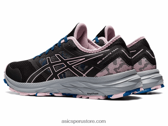 RPVB3541 negro/rosa apenas Asics rastro de excitación de gel