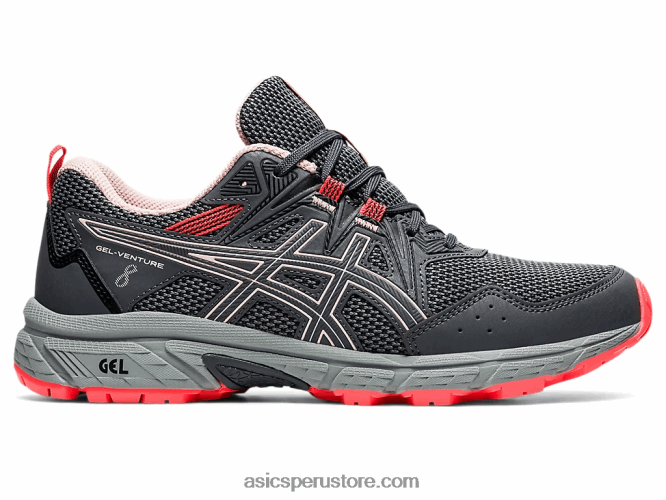 RPVB3594 gris portador/melocotón jengibre Asics gel-venture 8 de ancho