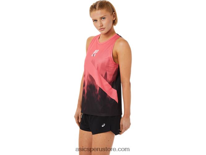 RPVB3650 coral ardiente Asics camiseta de mujer