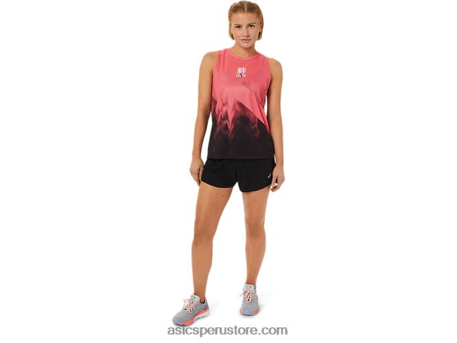 RPVB3650 coral ardiente Asics camiseta de mujer