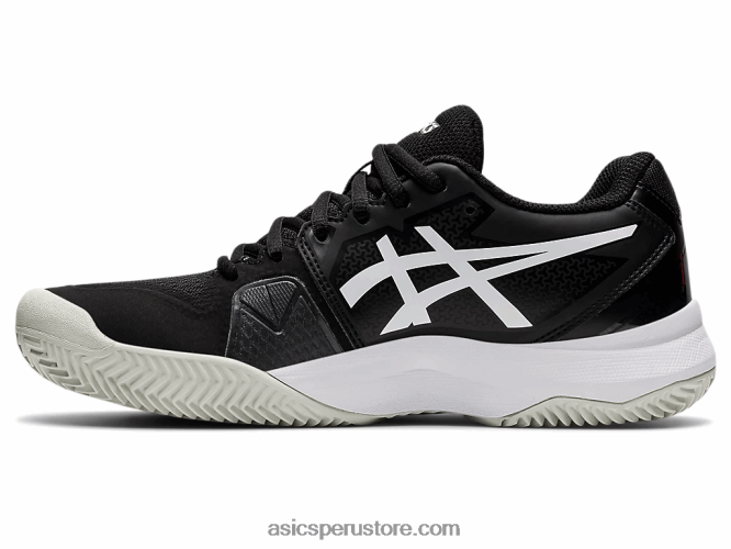 RPVB3656 blanco negro Asics gel-challenger 13 arcilla