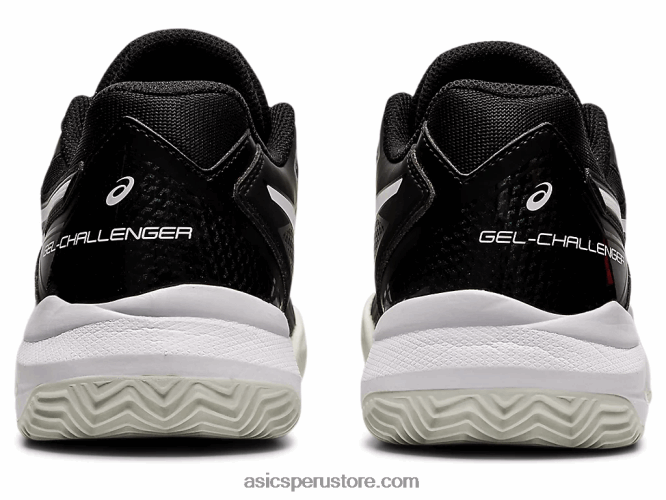 RPVB3656 blanco negro Asics gel-challenger 13 arcilla