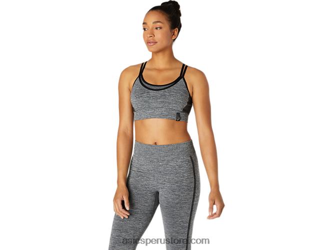 RPVB3659 rendimiento negro Asics sujetador sin costuras reversible mujer