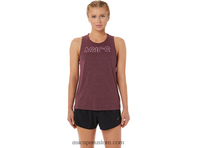 RPVB3666 marte profundo brezo/fruta del dragón Asics tanque de músculo de las mujeres