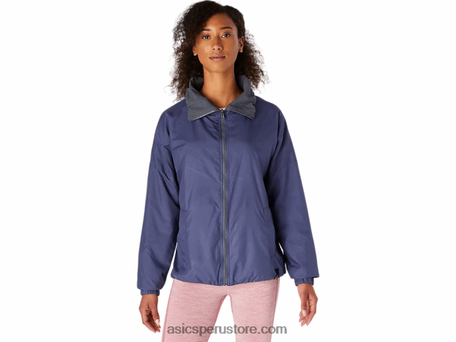 RPVB3670 azul trueno/gris portador Asics chaqueta reversible mujer