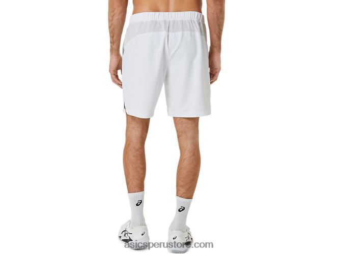 RPVB371 blanco brillante Asics cancha de hombres 9in short