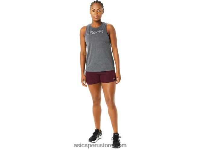 RPVB3712 marte profundo Asics pantalón corto de running de 4 pulgadas Lyte Speed ​​para mujer