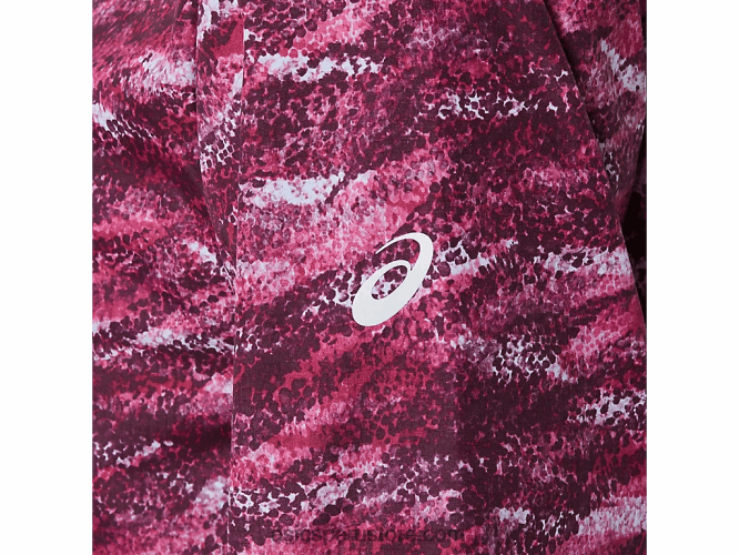 RPVB3718 estampado de marte profundo/chaquetón Asics chaqueta plegable de mujer