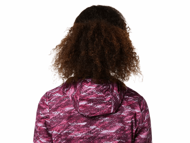 RPVB3718 estampado de marte profundo/chaquetón Asics chaqueta plegable de mujer