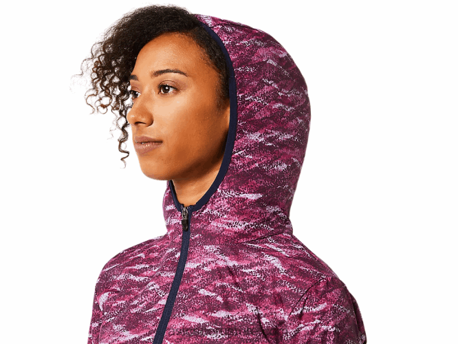 RPVB3718 estampado de marte profundo/chaquetón Asics chaqueta plegable de mujer