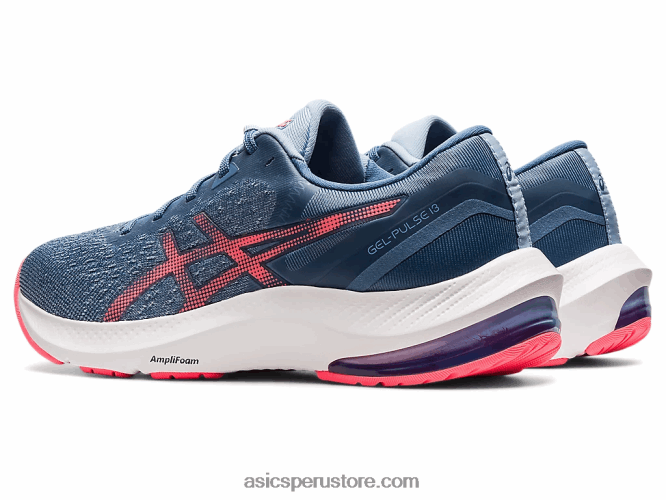 RPVB3731 azul tormenta/coral llameante Asics pulso de gel 13
