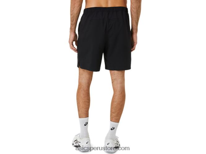 RPVB374 rendimiento negro Asics cancha de hombres 9in short