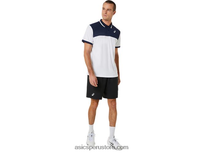 RPVB374 rendimiento negro Asics cancha de hombres 9in short