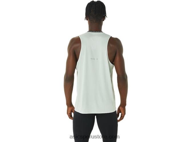 RPVB375 rendimiento negro/salvia claro Asics camiseta de carrera masculina