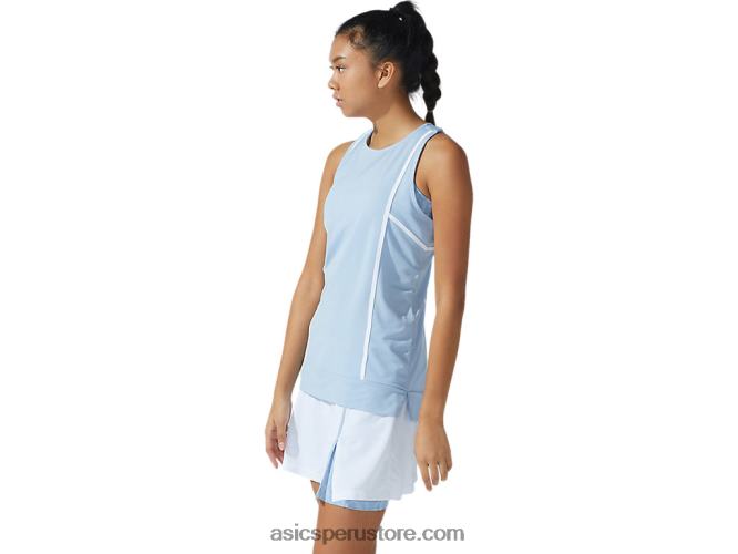 RPVB3767 niebla/blanco brillante Asics nueva camiseta sin mangas strong 92 para mujer