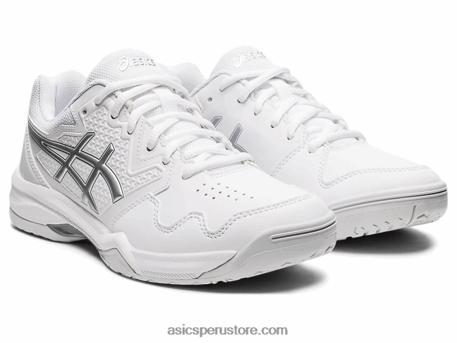 RPVB3768 blanco/plata pura Asics gel dedicado 7