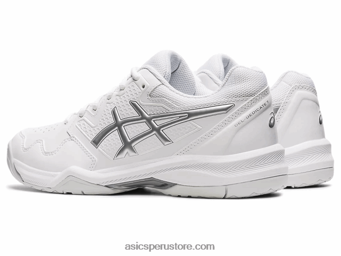 RPVB3768 blanco/plata pura Asics gel dedicado 7