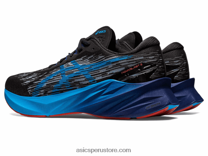 RPVB377 negro/azul isla Asics novablasto 3