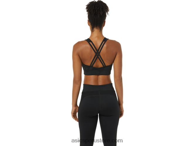 RPVB3772 rendimiento negro Asics sujetador de tiras kate para mujer