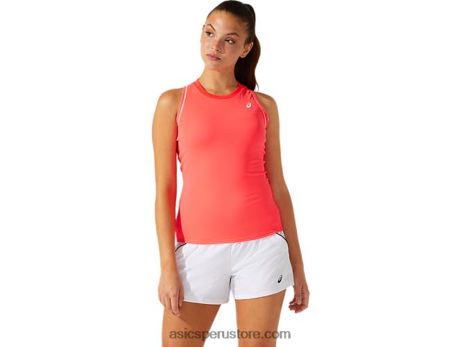 RPVB3796 diva rosa Asics camiseta sin mangas con ribetes para mujer