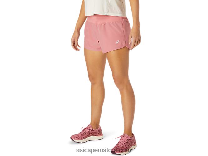 RPVB3814 rosa ahumado Asics carretera mujer 35in corto