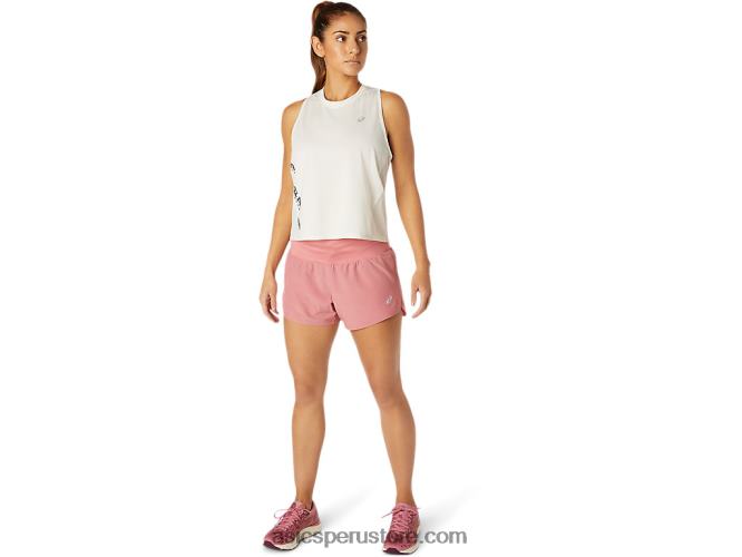 RPVB3814 rosa ahumado Asics carretera mujer 35in corto