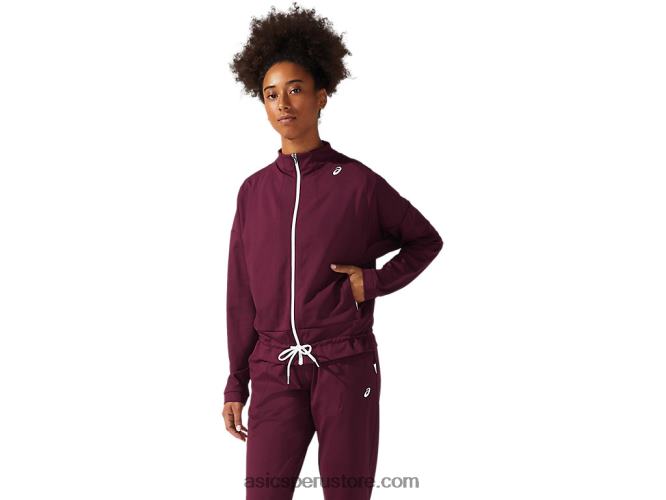 RPVB3815 Marte profundo/blanco brillante Asics chaqueta de tenis de mujer