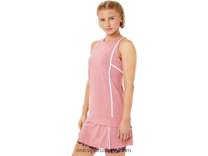 RPVB3816 rosa ahumado/blanco brillante Asics nueva camiseta sin mangas strong 92 para mujer