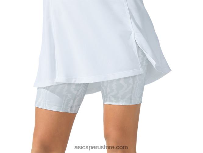 RPVB3821 estampado blanco/gris glaciar Asics nuevo vestido strong 92 de mujer