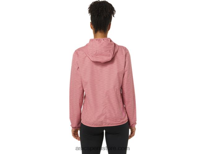 RPVB3858 tinte espacial rosa ahumado/fruta del dragón Asics chaqueta plegable de mujer
