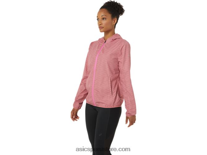 RPVB3858 tinte espacial rosa ahumado/fruta del dragón Asics chaqueta plegable de mujer