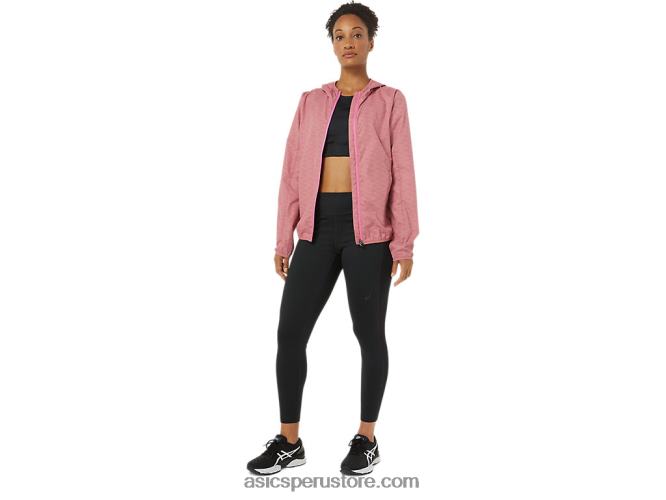 RPVB3858 tinte espacial rosa ahumado/fruta del dragón Asics chaqueta plegable de mujer