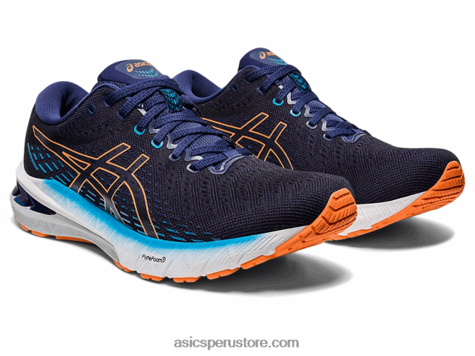 RPVB386 azul índigo/melocotón sol Asics gel-perseguir 8 de ancho