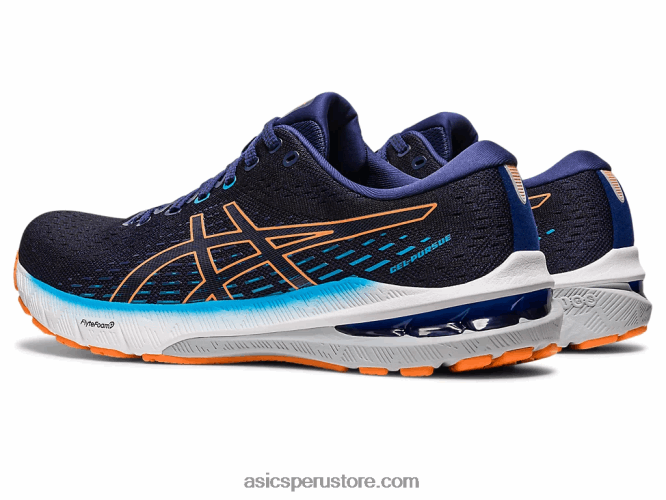 RPVB386 azul índigo/melocotón sol Asics gel-perseguir 8 de ancho