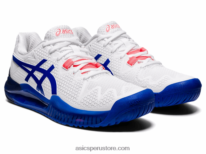 RPVB3867 blanco/azul lapislázuli Asics resolución de gel 8