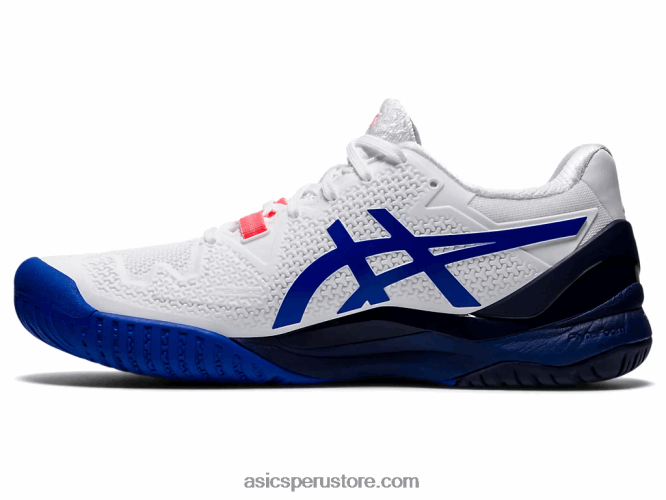 RPVB3867 blanco/azul lapislázuli Asics resolución de gel 8