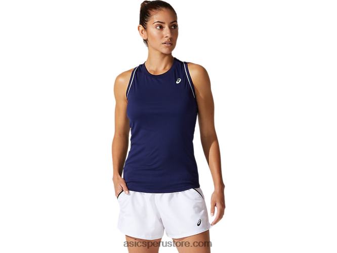 RPVB3881 chaquetón Asics camiseta sin mangas con ribetes para mujer