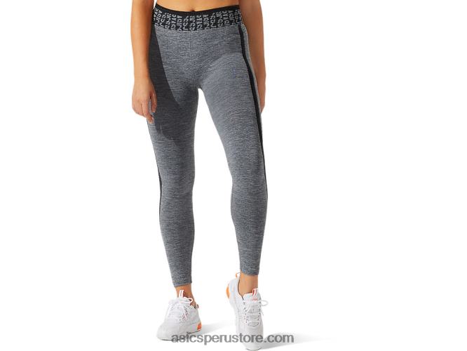 RPVB3935 rendimiento negro/gris grafito Asics mallas cortas de mujer con logo sin costuras