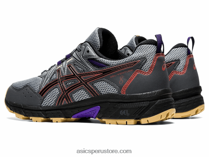 RPVB3938 gris portador/ladrillo rojo Asics gel-venture 8 de ancho